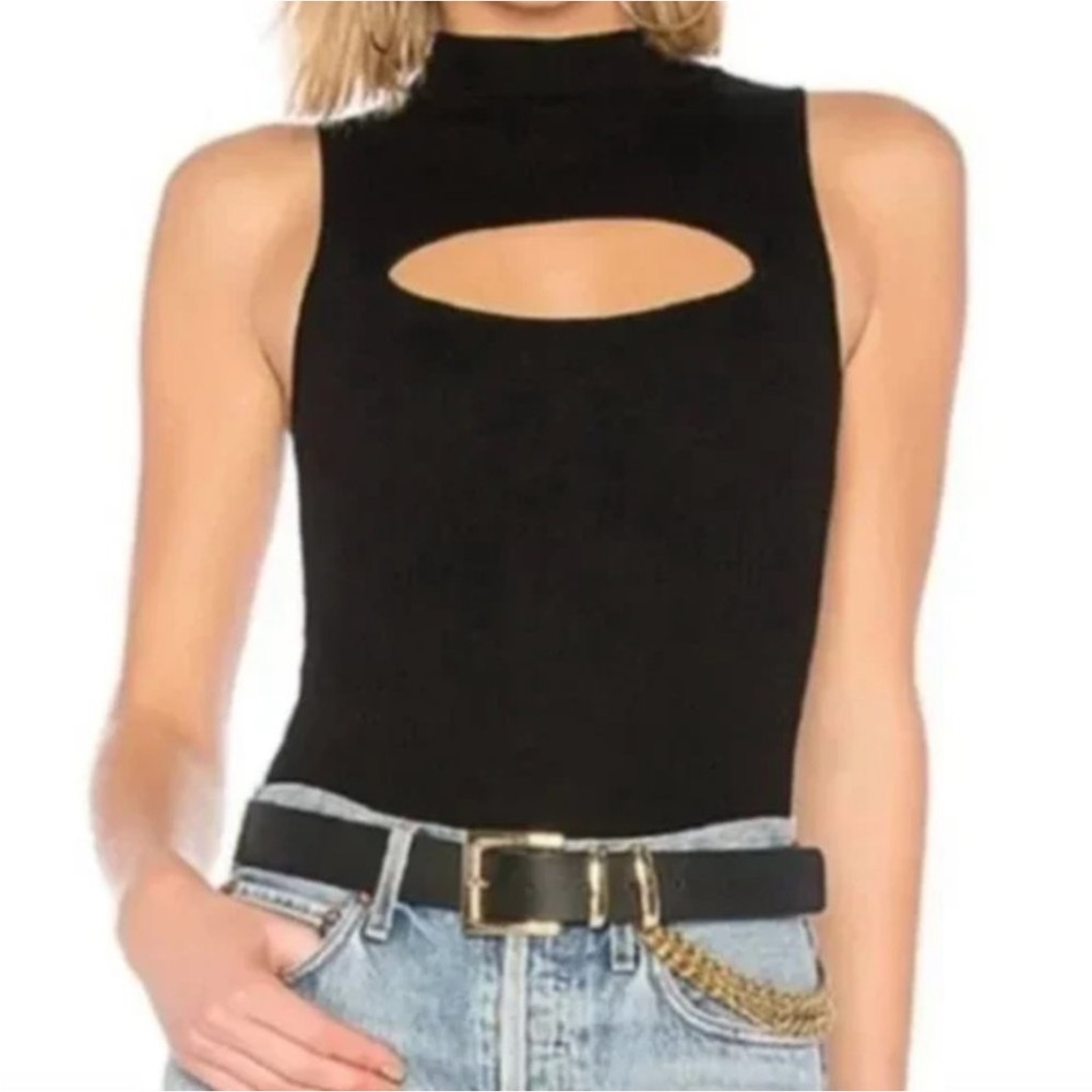 NWOT by the way Joseline cutout tank top black